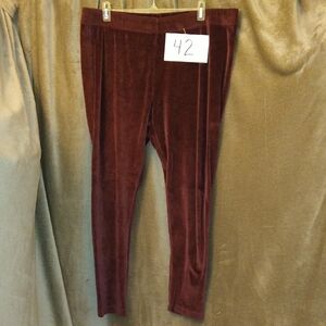 Velvet Burgundy Pants, Old Navy, Size 2X
